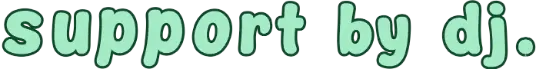 support by dj site title logo